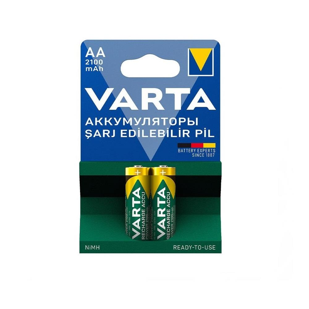 Varta AA piller, 2'li paket, 2100mAh, Kullanıma hazır