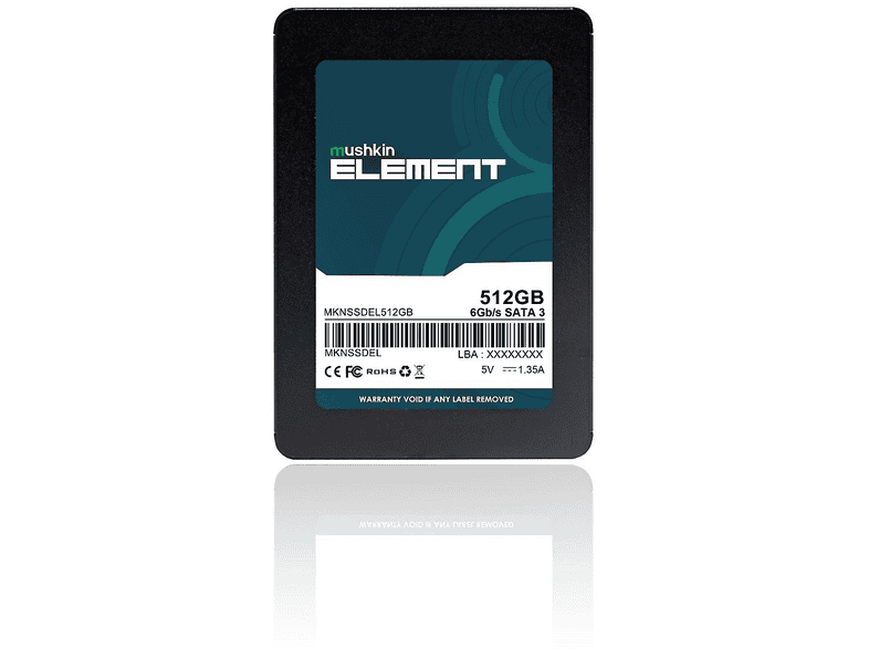 MUSHKIN Element MKNSSDEL512GB 500/450MB/s 2.5" SATA 6 Gbit/s 512 GB SSD