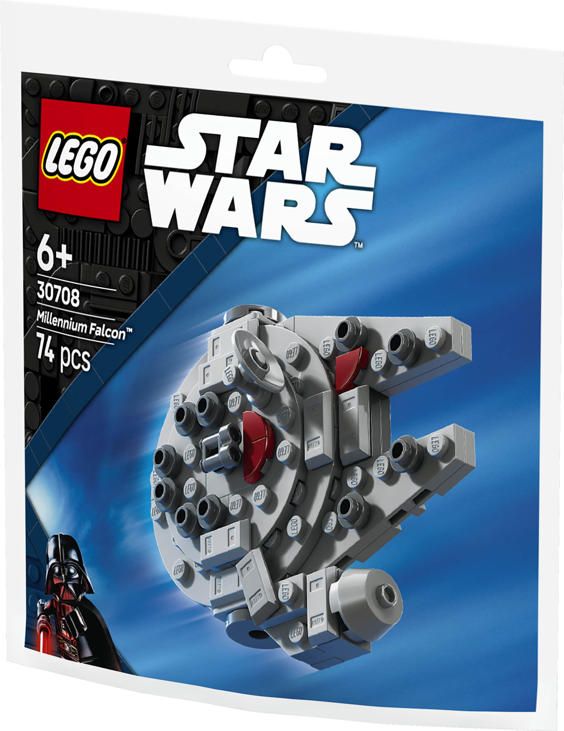 Set LEGO Star Wars Millennium Falcon con figura di Darth Vader.
