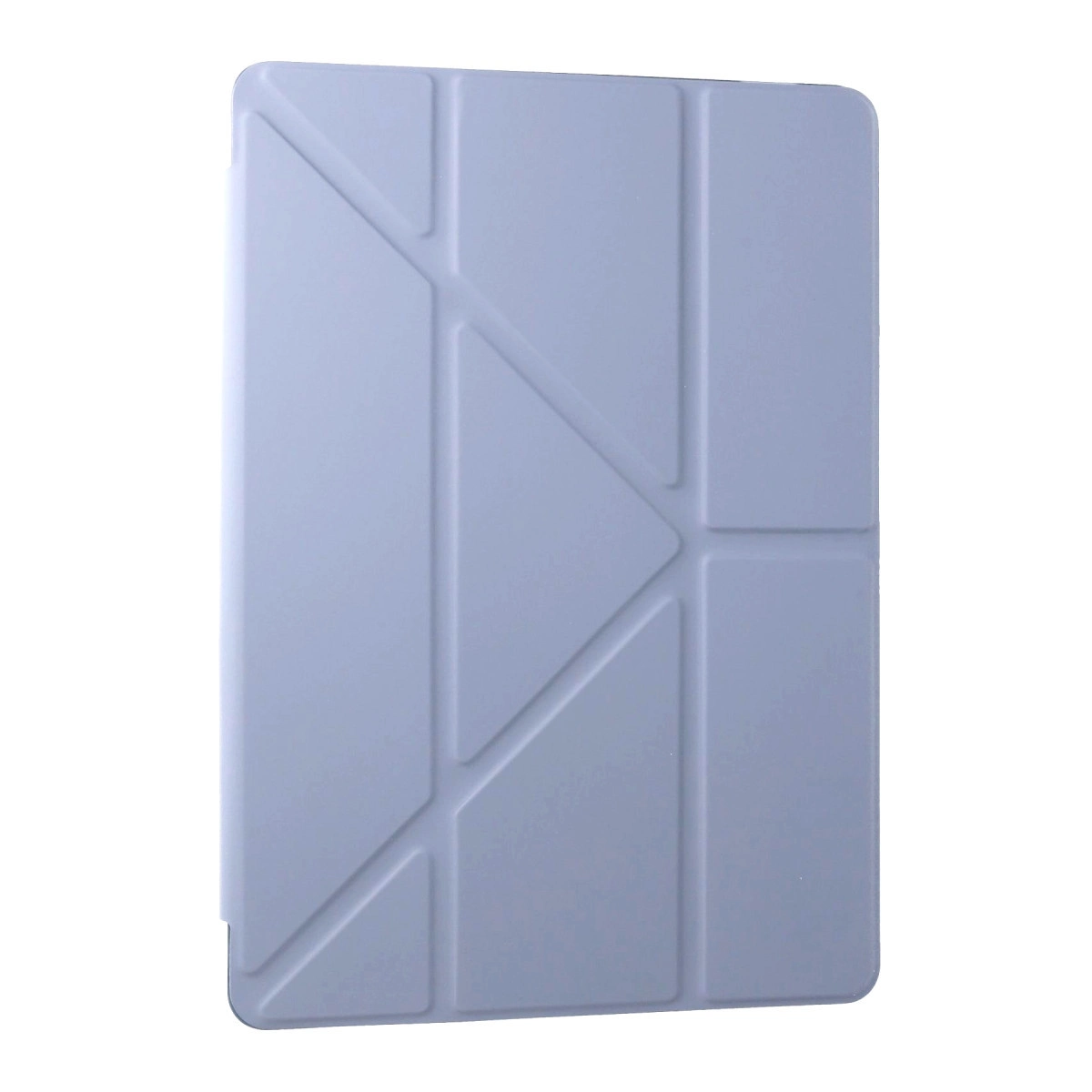 Geometrik tasarımlı gri tablet kılıfı.