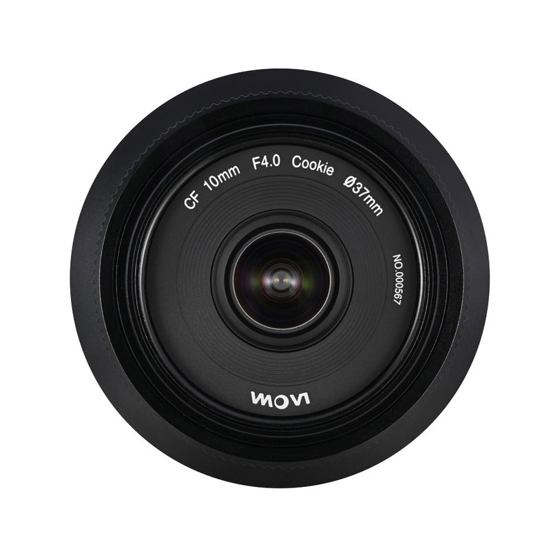 Un objetivo Movi con F4.0, 10 mm CF y 37 mm de diámetro.