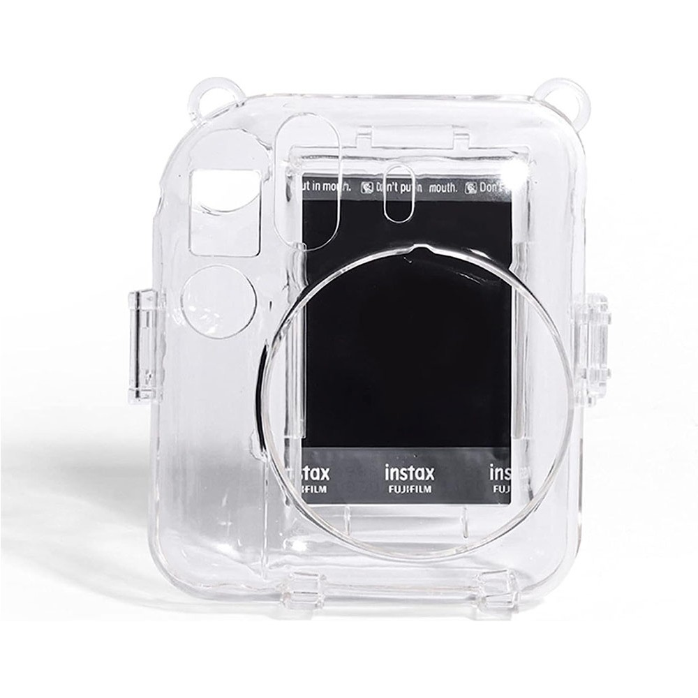 Fujifilm Instax fotoğraf makinesi için şeffaf koruyucu kılıf.