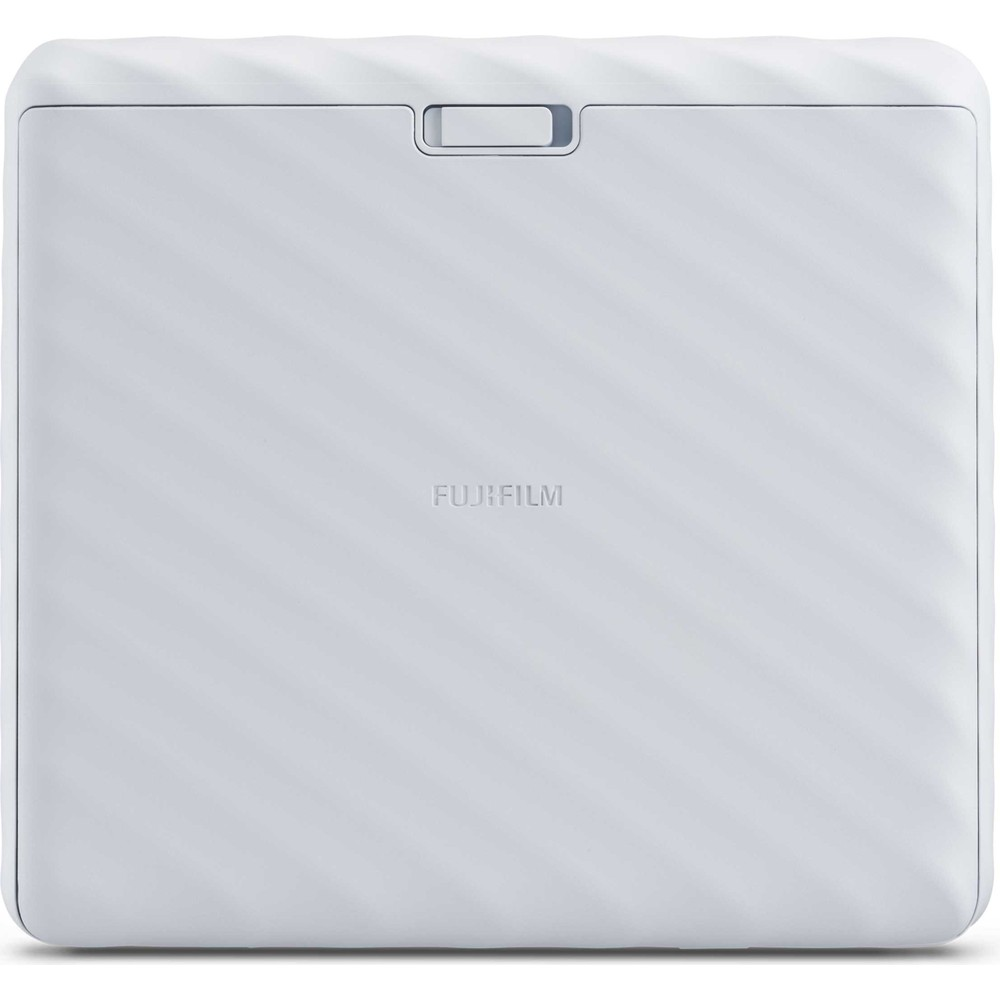 FUJIFILM logolu ve yivli desenli beyaz bir yazıcı.