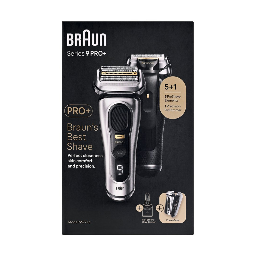 Golarka elektryczna Braun Series 9 PRO+ z 5+1 ProShave Elements i Precision ProTrimmer.