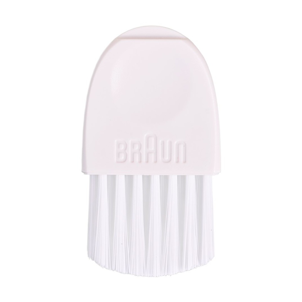 Biała główka szczoteczki z logo BRAUN.