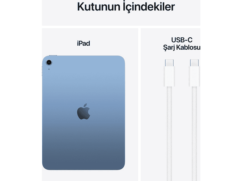 APPLE iPad (A16) Wi-Fi (MD4A4TU/A) 11 inç 6 GB 128 GB Tablet Mavi