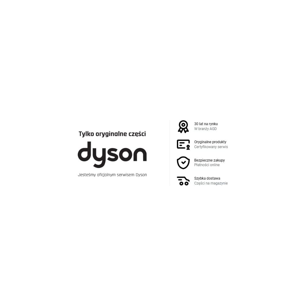 Dyson-Logo mit Text: Nur Originalteile, Wir sind offizieller Dyson-Service.