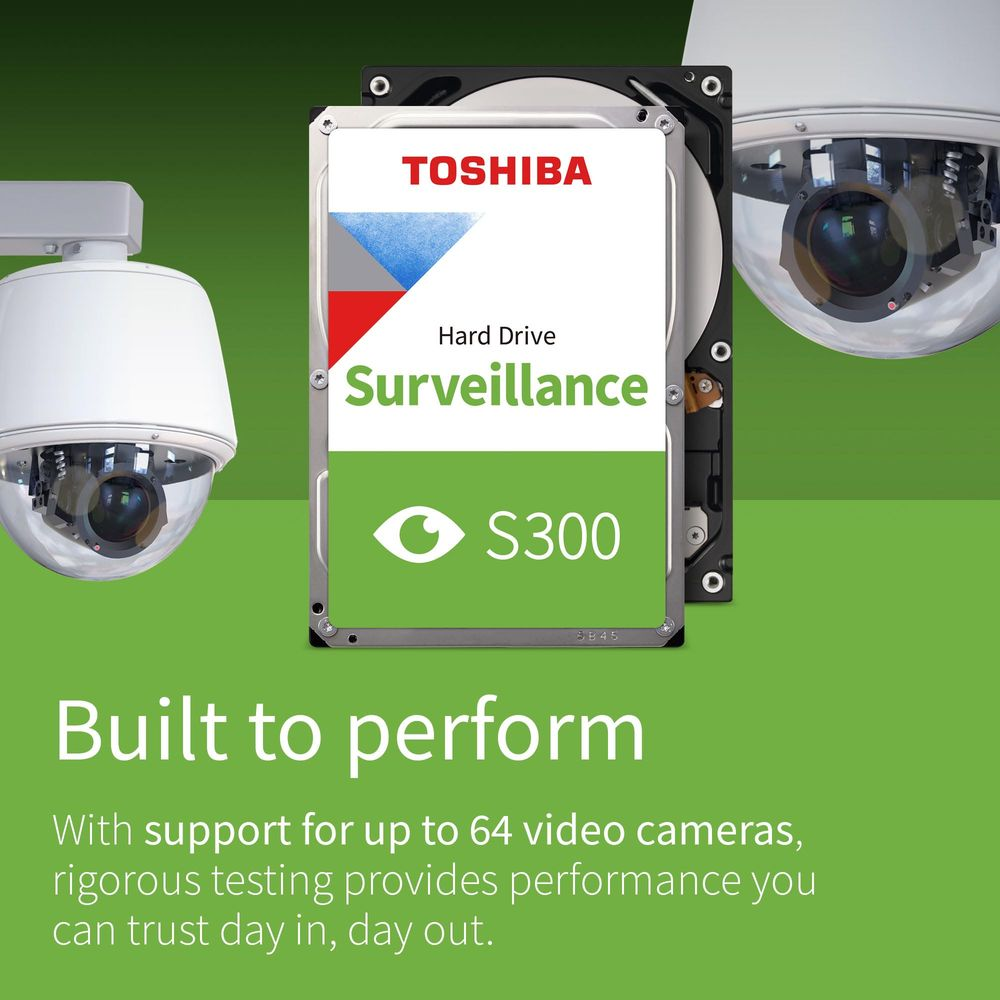 Disco duro Toshiba S300 Surveillance con cámaras