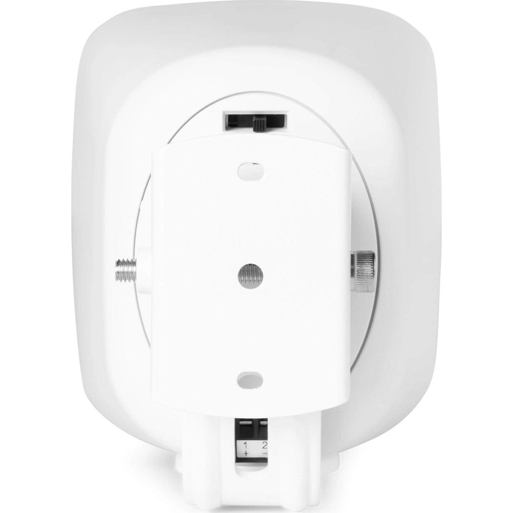 Dispositivo blanco con interruptor y ajustes 1-2.