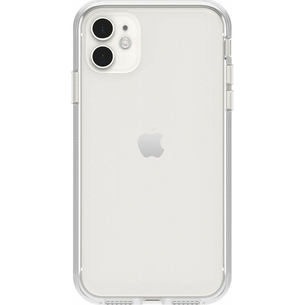 Rückseite eines durchsichtigen iPhone-11-Pro-Hülle mit zwei Kameras.