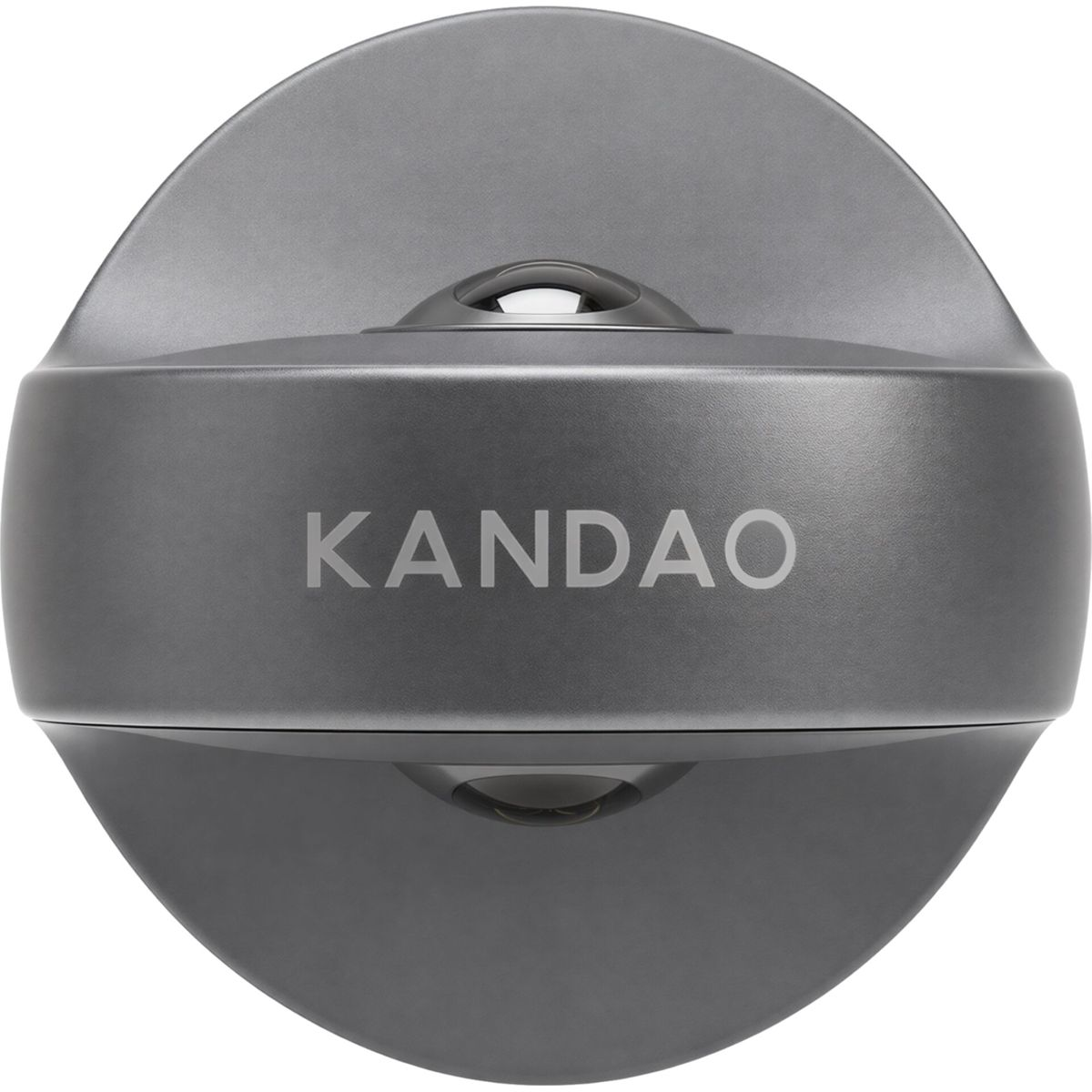Graues Kandao-Gerät mit zwei Linsen und dem Markennamen.