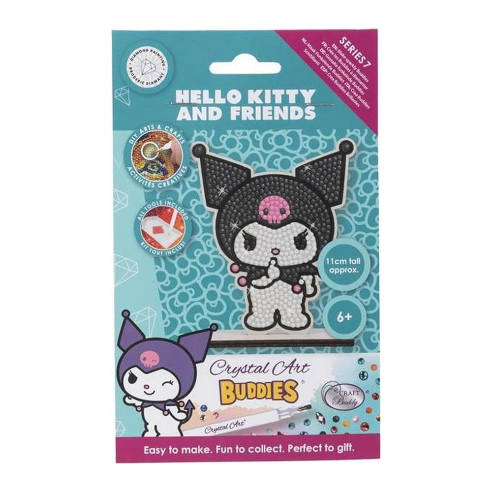 Verpackung für ein Hello Kitty Diamond Painting Set mit einer Figur von Kuromi.