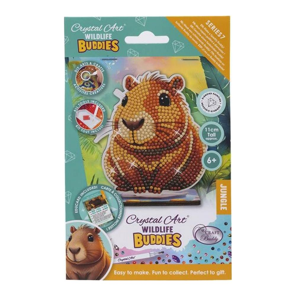 Ein Crystal Art Wildlife Buddies Diamond Painting Bausatz mit einem Hamster.