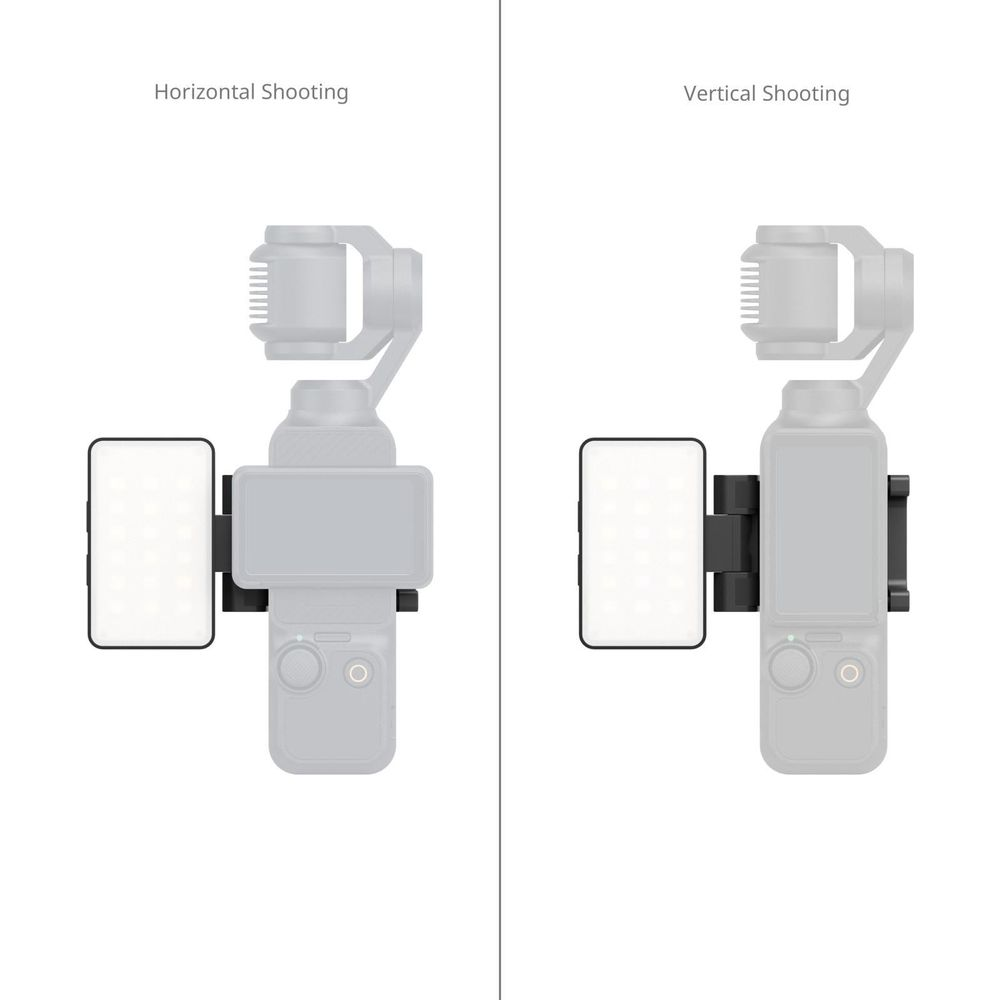 Gimbal mit Smartphone für horizontale und vertikale Aufnahmen.