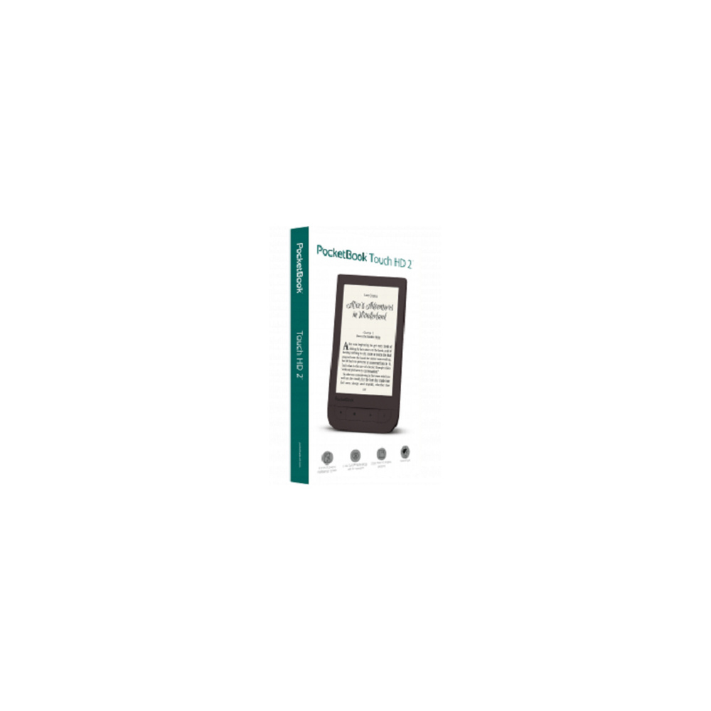 Ein dunkles E-Book-Lesegerät mit dem Titel 'PocketBook Touch HD 2'.