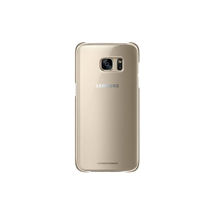 Rückseite eines goldenen Samsung-Smartphones mit Kamera und Logo.
