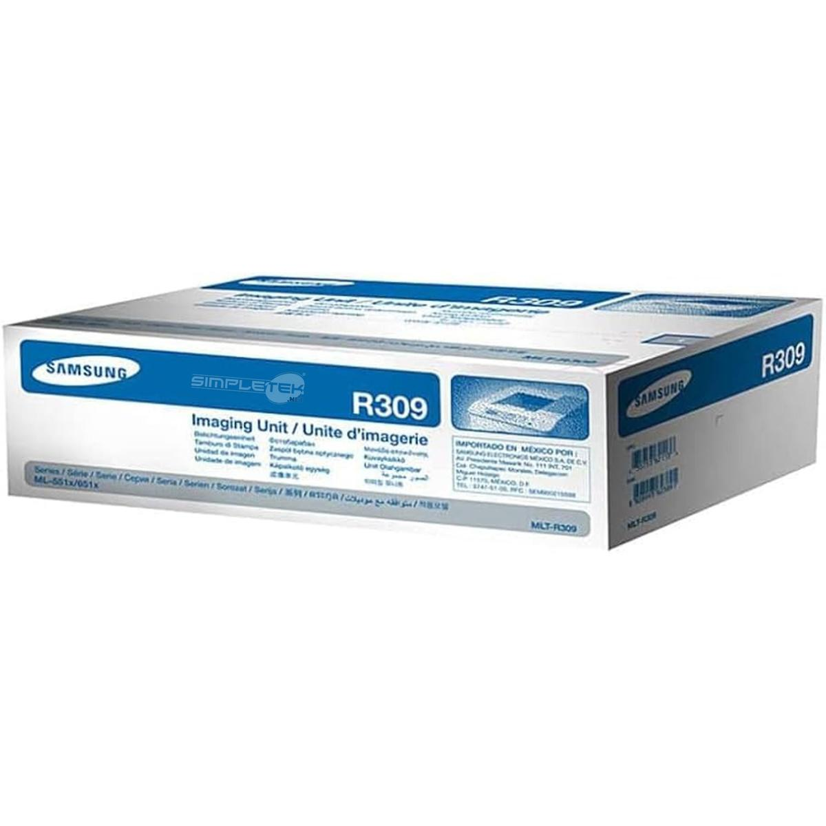 Scatola unità di imaging Samsung R309 con testo e loghi.