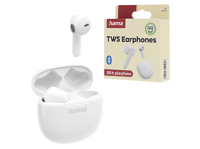 True Wireless HAMA ACTION ONE biały