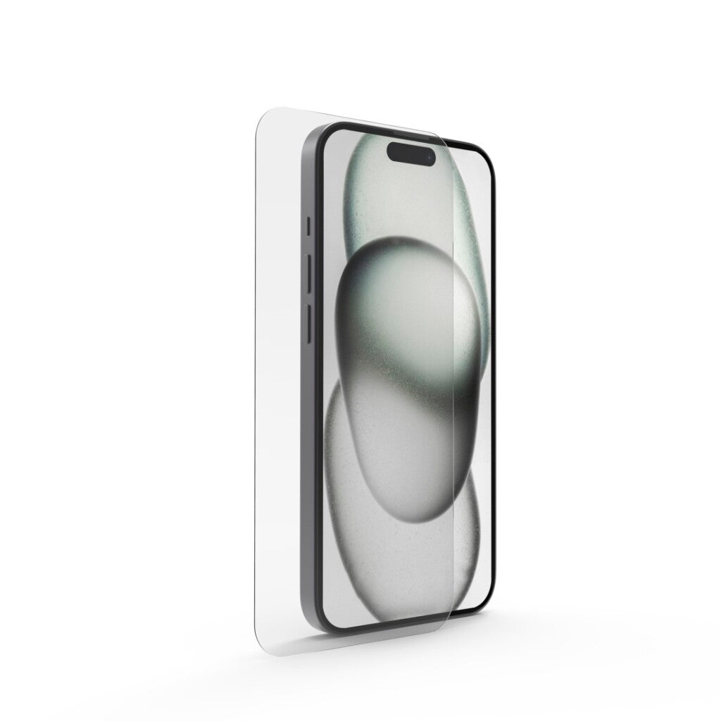 Uno smartphone con una protezione per lo schermo che viene posizionata sullo schermo.