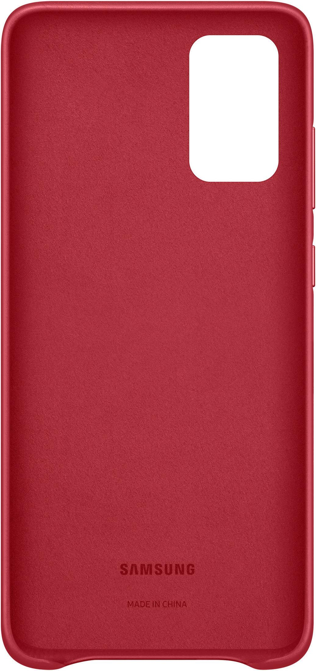 Custodia rossa per telefono con logo Samsung e stampa Made in China.
