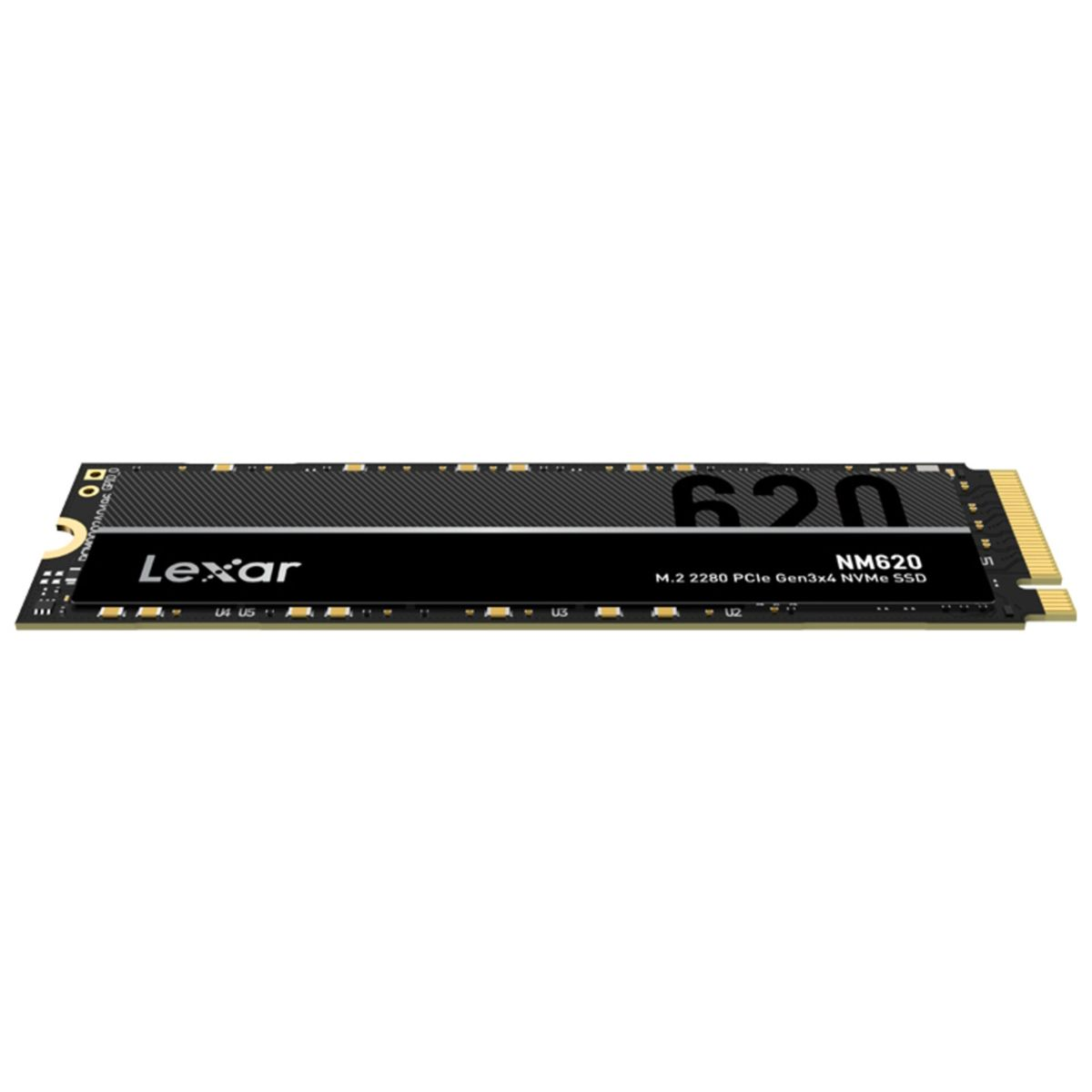 SSD Lexar NM620 M.2 2280 PCIe Gen3x4 NVMe con design in fibra di carbonio.