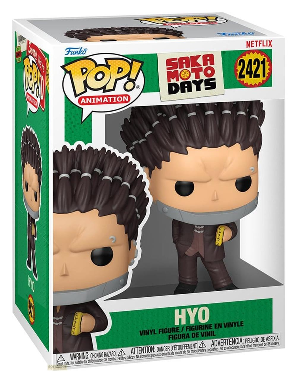 Funko Pop Vinyl Figur von Hyo aus Saka-Motto-Tagen auf Netflix.