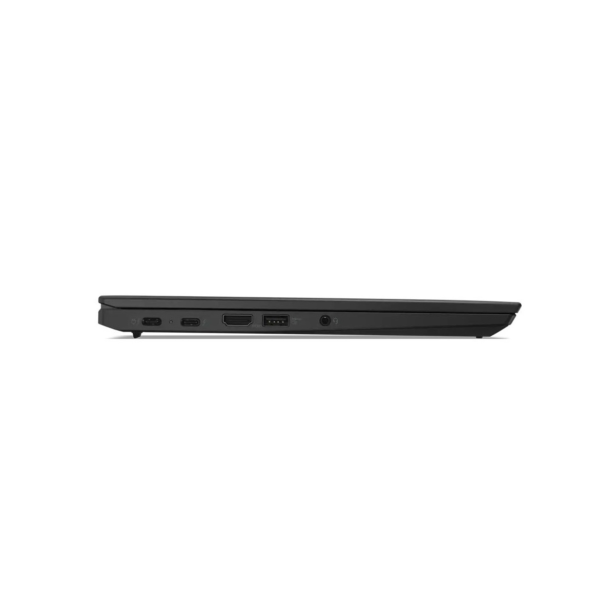 Schwarzer Laptop-Rand mit USB-C, HDMI und USB-A Anschlüssen.