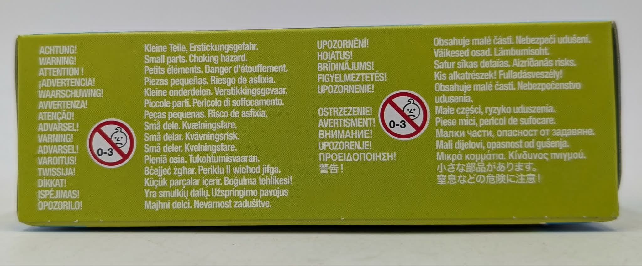 Ostrzeżenie: Zawiera małe części. Ryzyko uduszenia. Nie dla dzieci poniżej 3 lat.