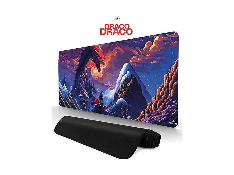 ORYN Pixart / Draco Edition | 70x30 cm - 3 mm Kalınlık Gaming Mousepad Renkli