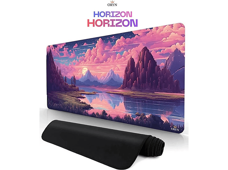 ORYN Pixart / Horizon Edition | 90x40 cm - 3 mm Kalınlık Gaming Mousepad Pembe