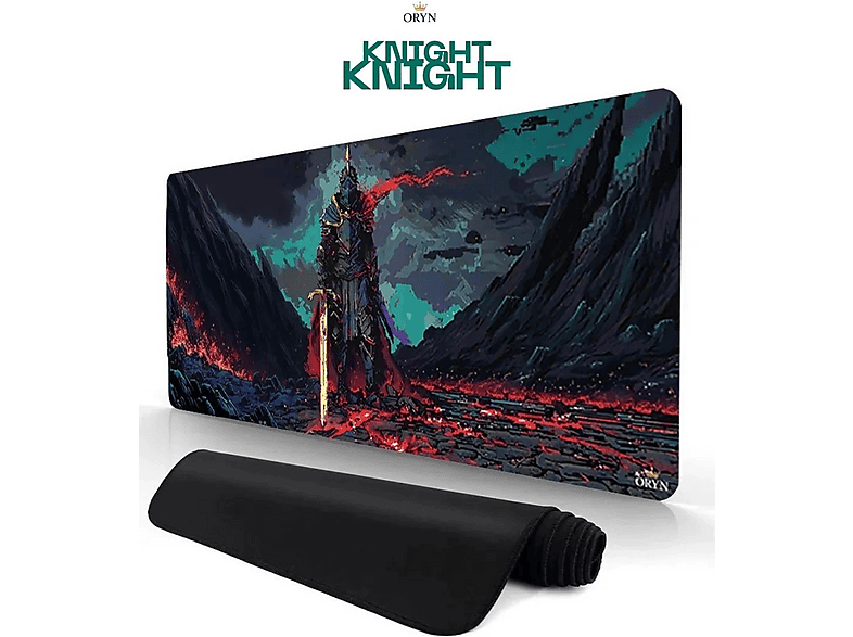 ORYN Pixart Knight Edition | 70x30 cm - 3 mm Kalınlık Gaming Mousepad Çok Renkli