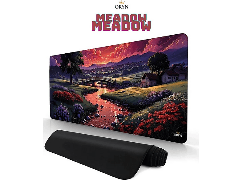 ORYN Nature / Meadow Edition | 90X40 cm - 3 mm Kalınlık Gaming Mousepad Çok Renkli