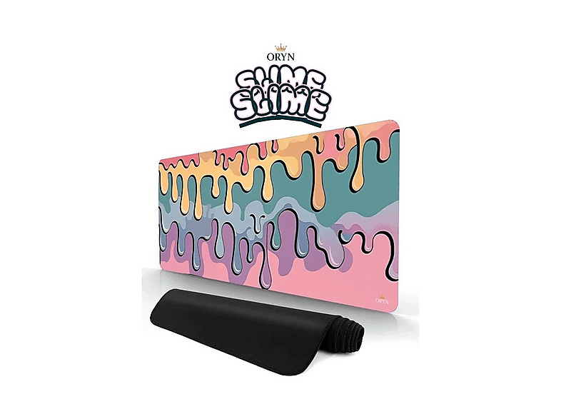 ORYN Fluid Slime Edition | 90X40 cm - 3 mm Kalınlık Gaming Mousepad Çok Renkli