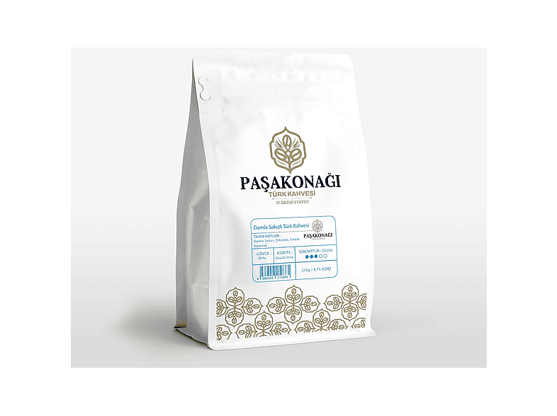 PASAKONAGI Damla Sakızlı Türk Kahvesi 0,25 kg Öğütülmüş Kahve