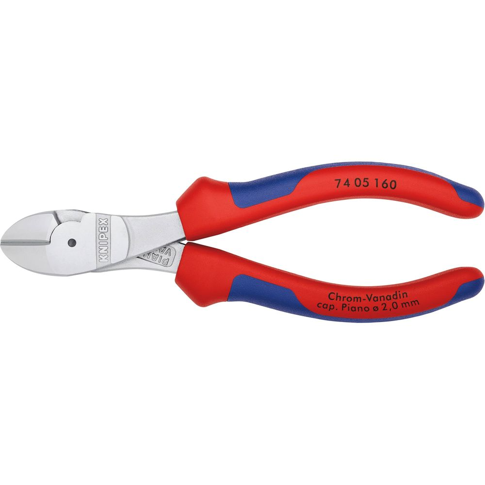 Pinza con manici rossi e blu, scritta Chrom-Vanadium, modello 74 05 160.