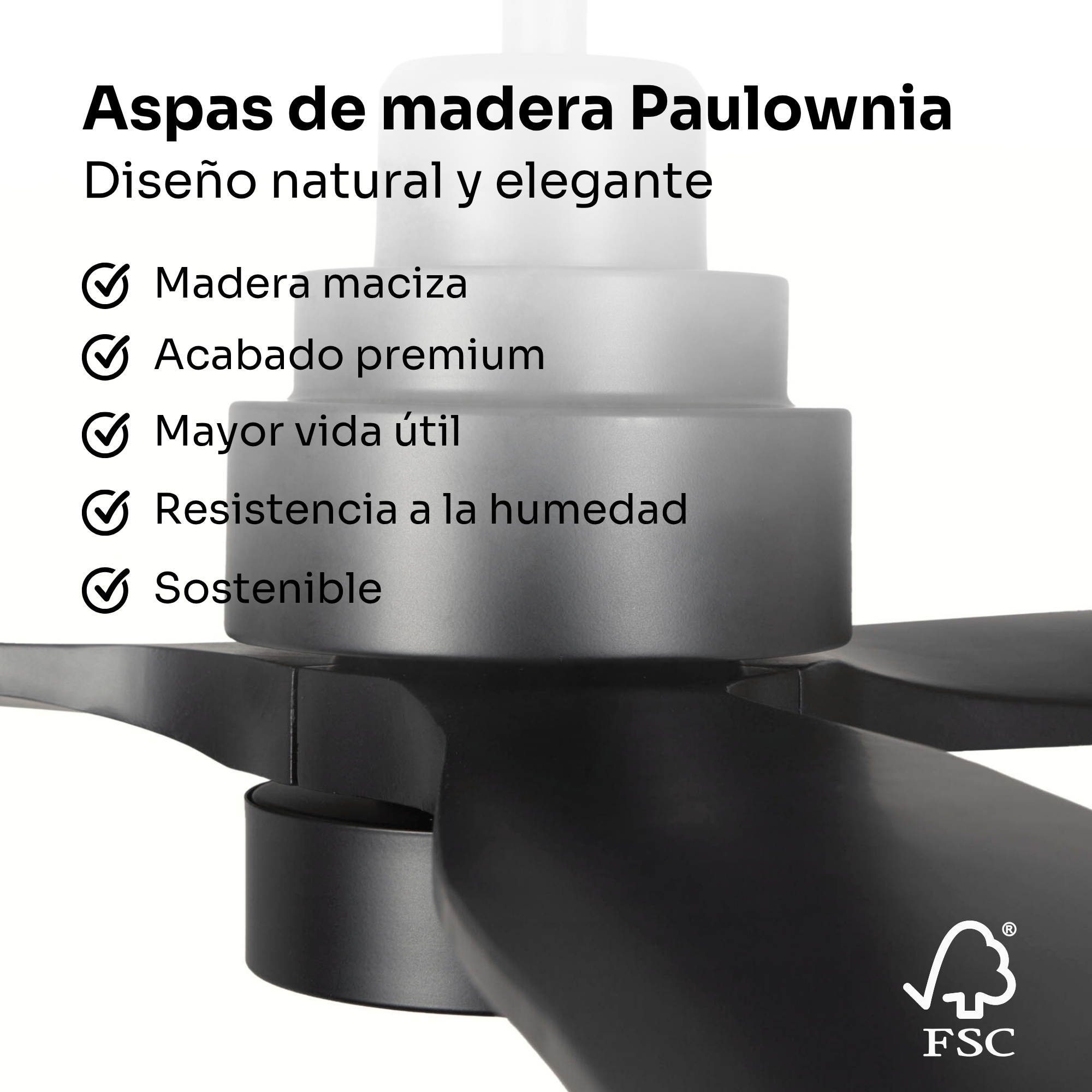 Pale in legno di Paulownia, certificate FSC. Design naturale ed elegante.