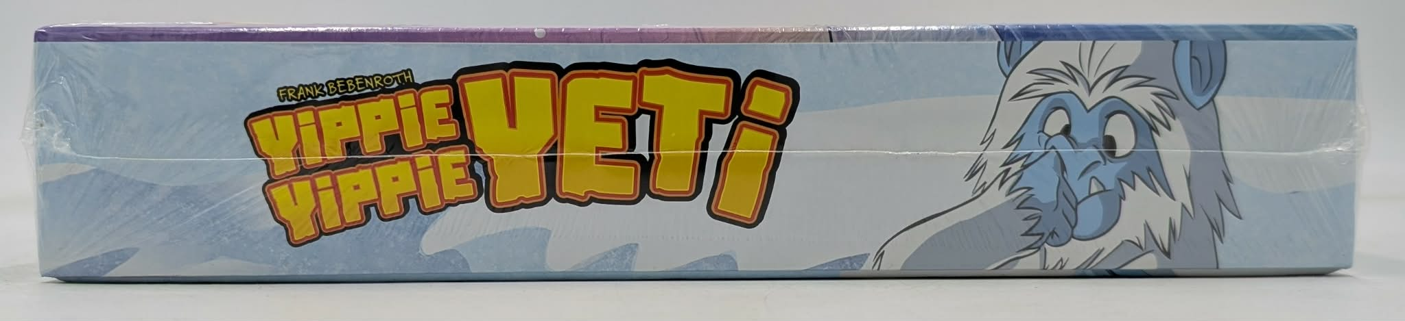 Verpackung mit Yeti-Illustration und "Yippie Yippie" Schriftzug.