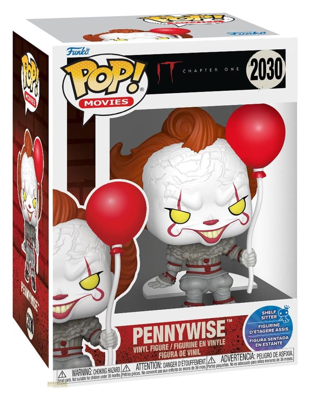 Figura Funko Pop! de Pennywise con globo rojo, de la película 'It'.