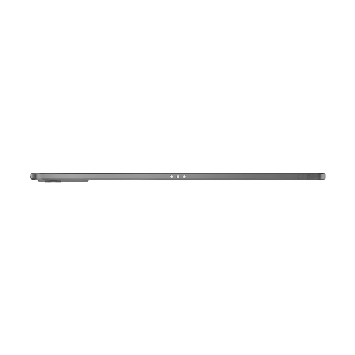 Tablet grigio con tre punti sul lato destro.