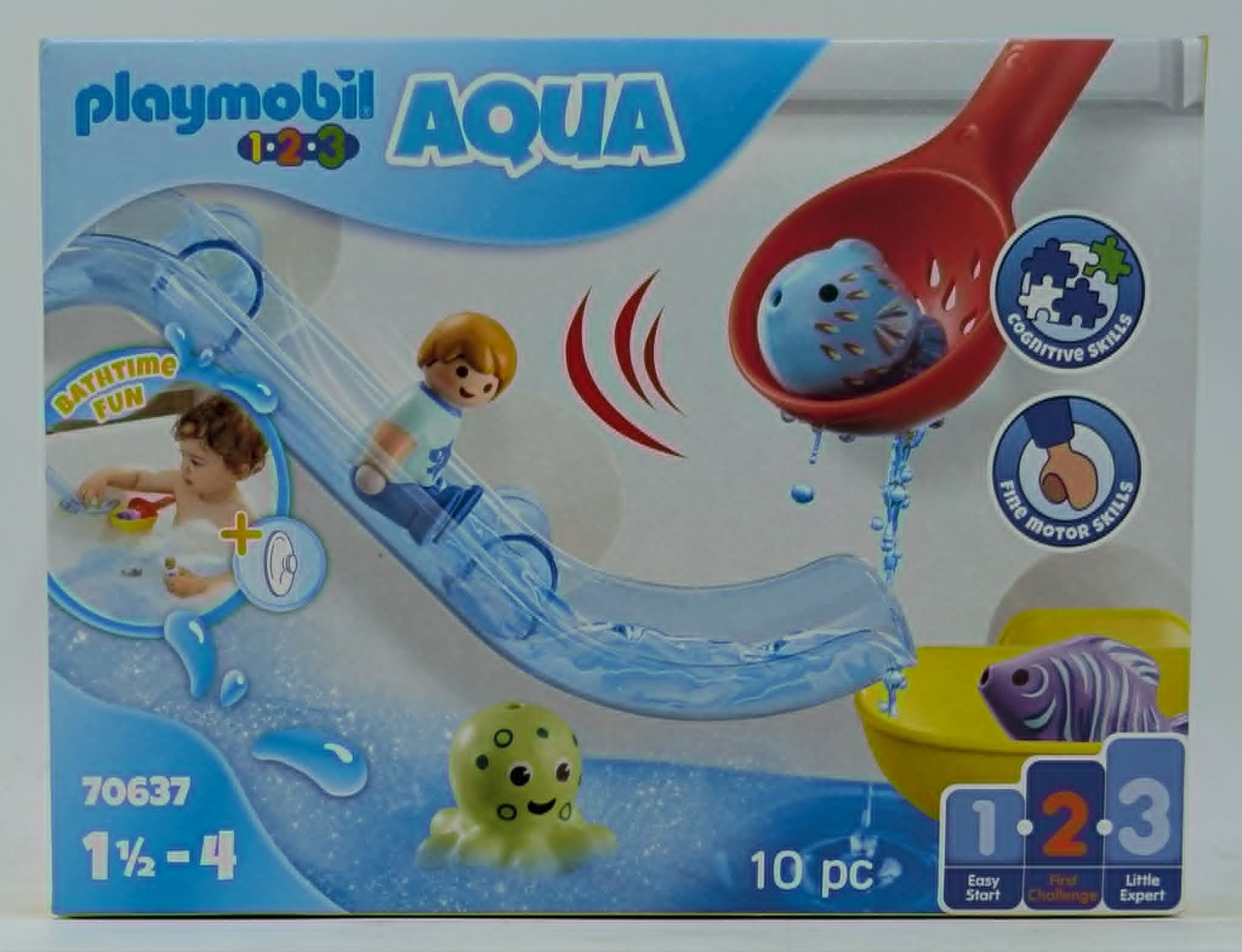 Playmobil Aqua Badespielzeug mit kleiner Figur, Fisch und Oktopus.