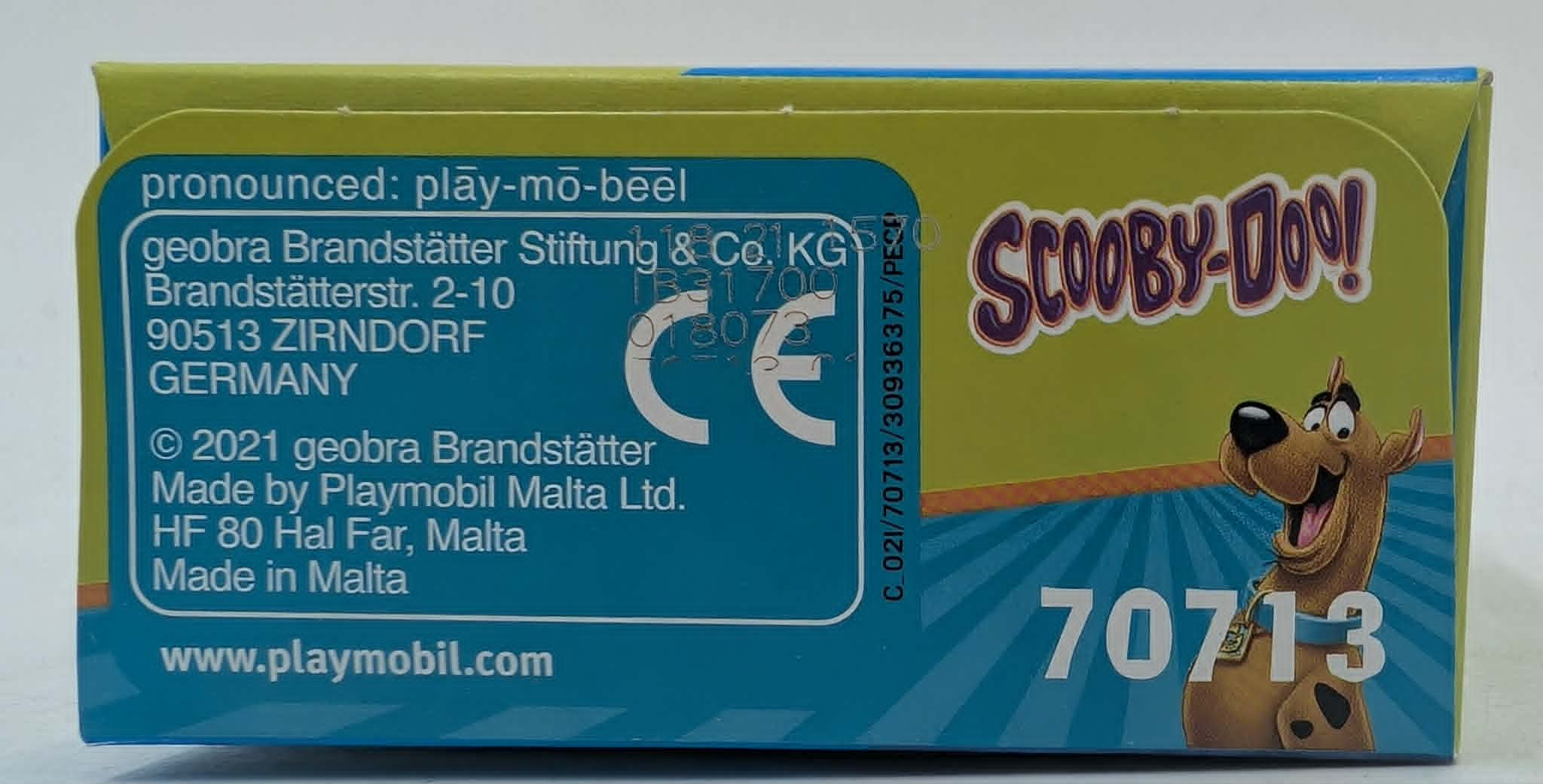 Verpackung mit Scooby-Doo-Logo und Lizenzinformationen.