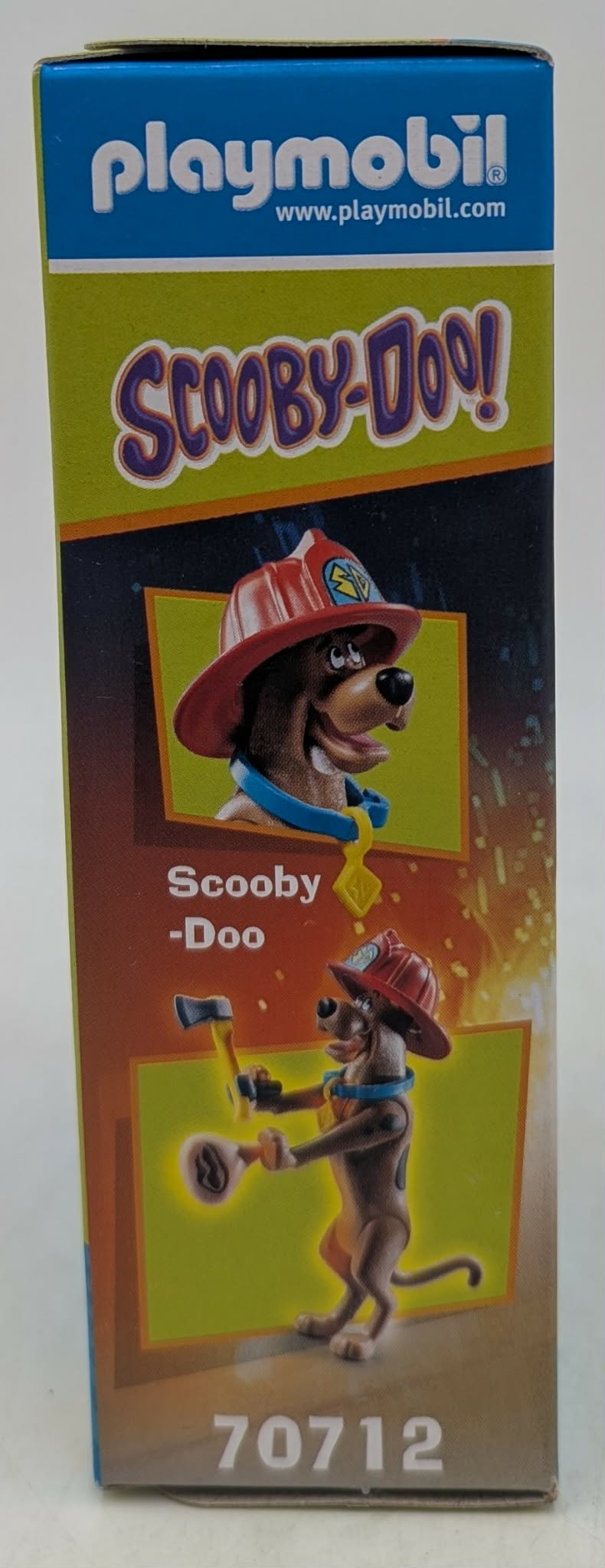 Zabawki Playmobil Scooby-Doo strażaka z figurkami i narzędziami.