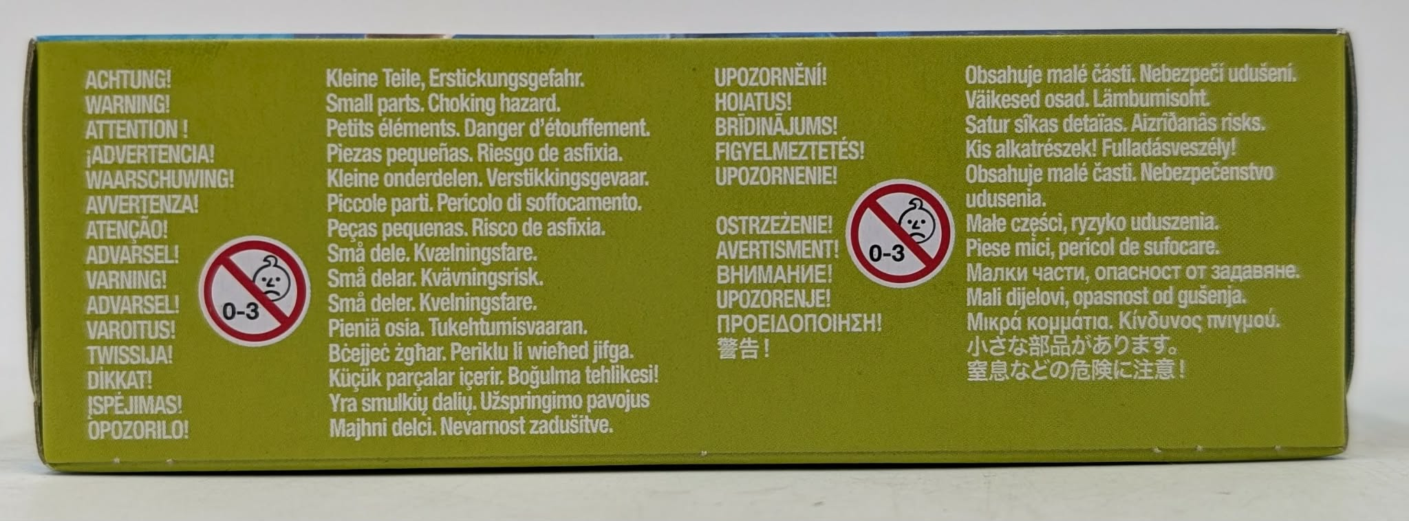 Ostrzeżenie: Małe części, ryzyko uduszenia (0-3 lata).