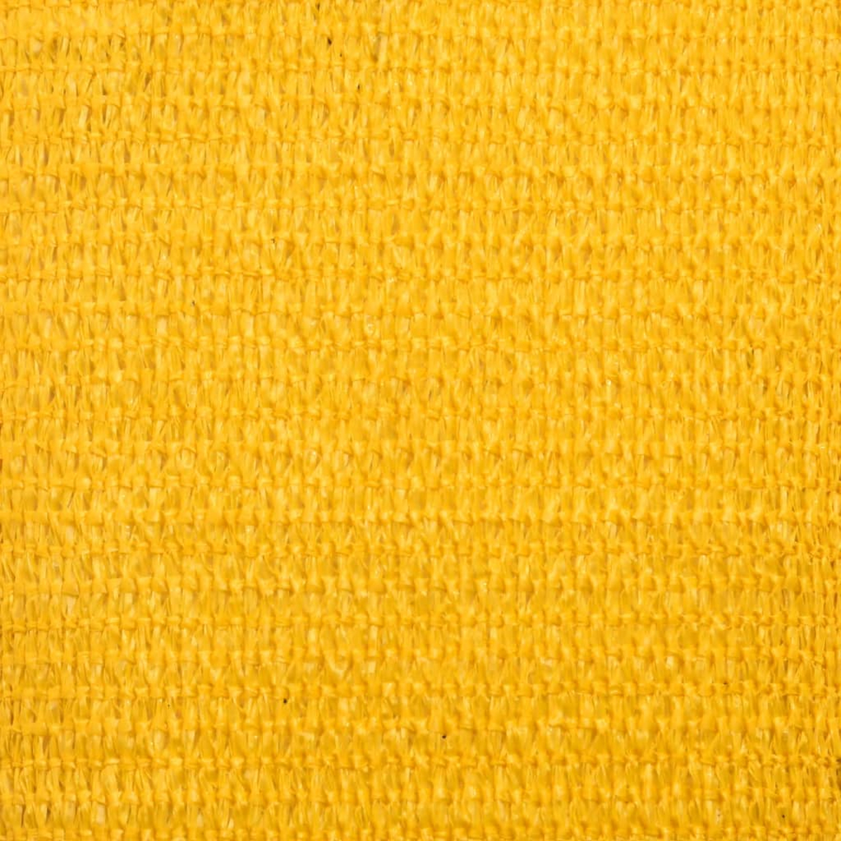 Gelbes Netzgewebe mit sichtbarer Textur und kleinen Lücken.
