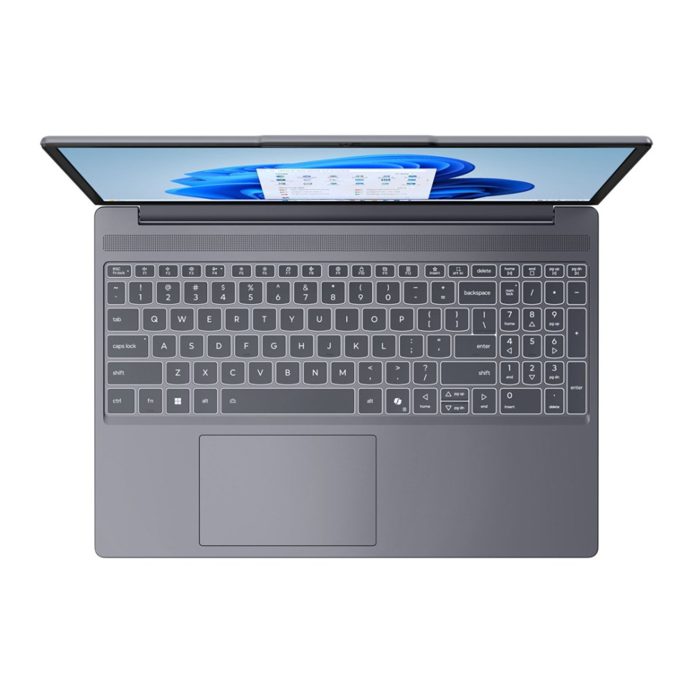 Szary laptop z otwartym ekranem wyświetlającym arkusz kalkulacyjny.