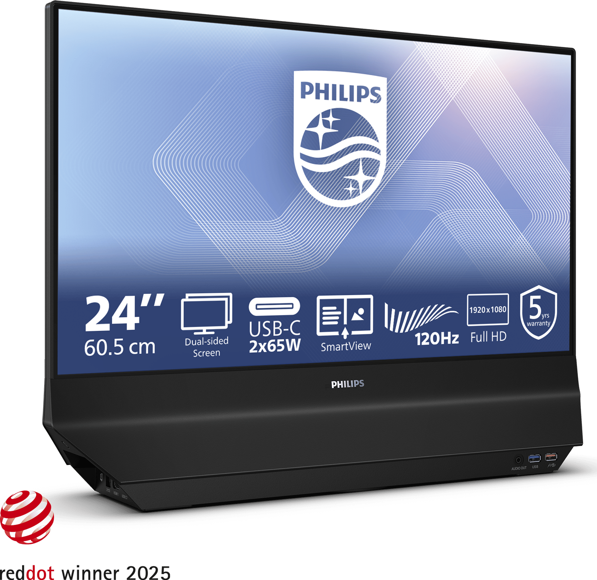 Un monitor Philips da 24 pollici con Full HD, 120Hz e porte USB-C.
