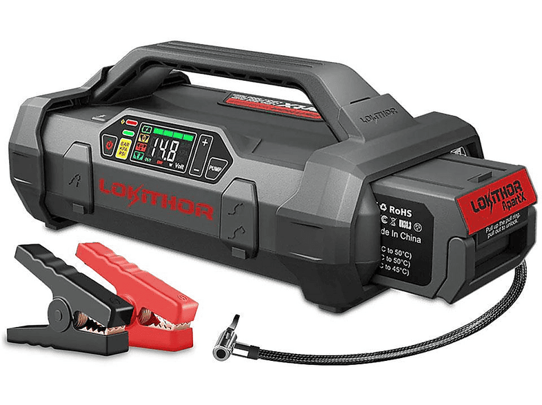 LOKITHOR Apartx2500 12V 2500Amp LiFePO4 Akıllı Pompa Powerbank Led Lamba Akü Takviye