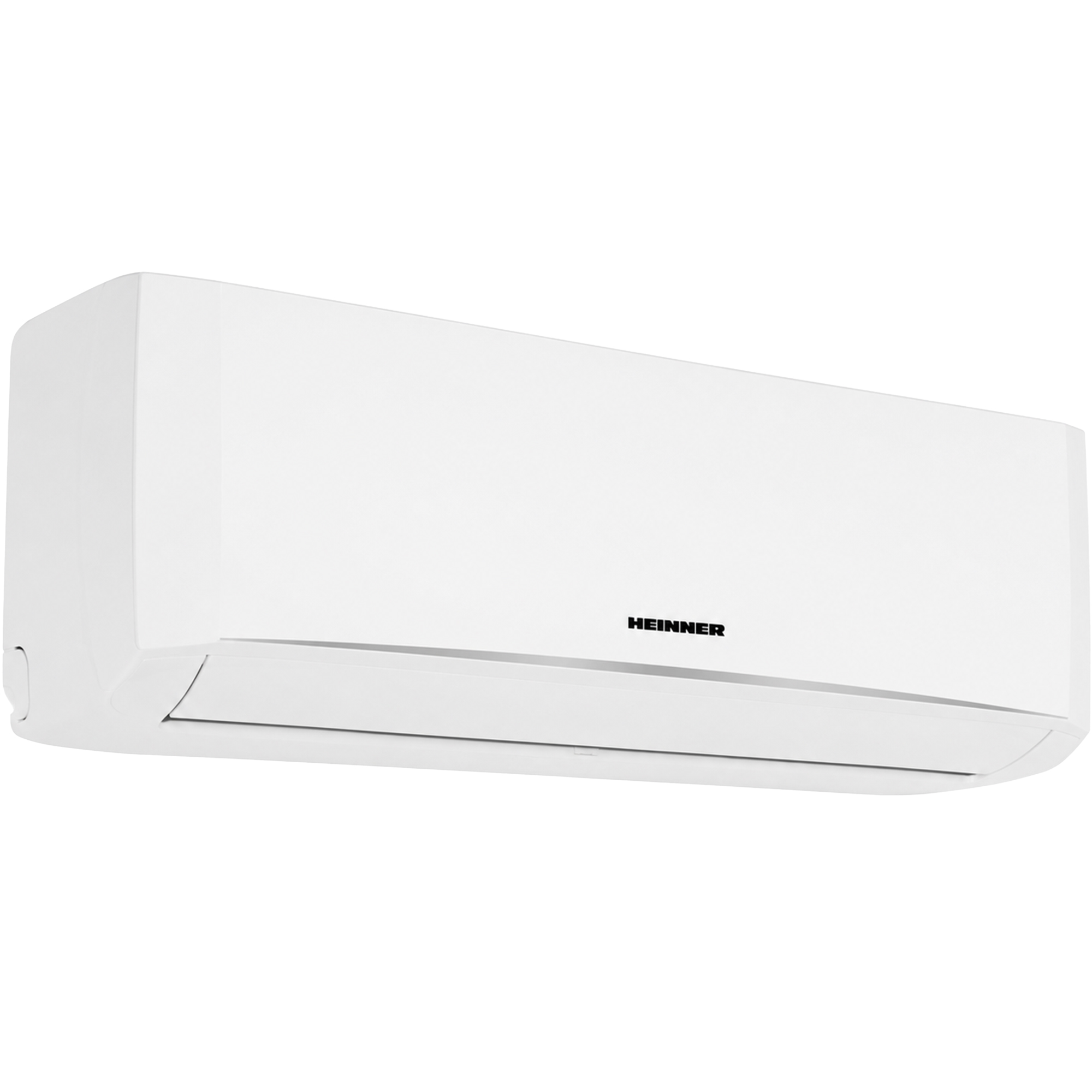 A white air conditioner unit with the HEINNER logo