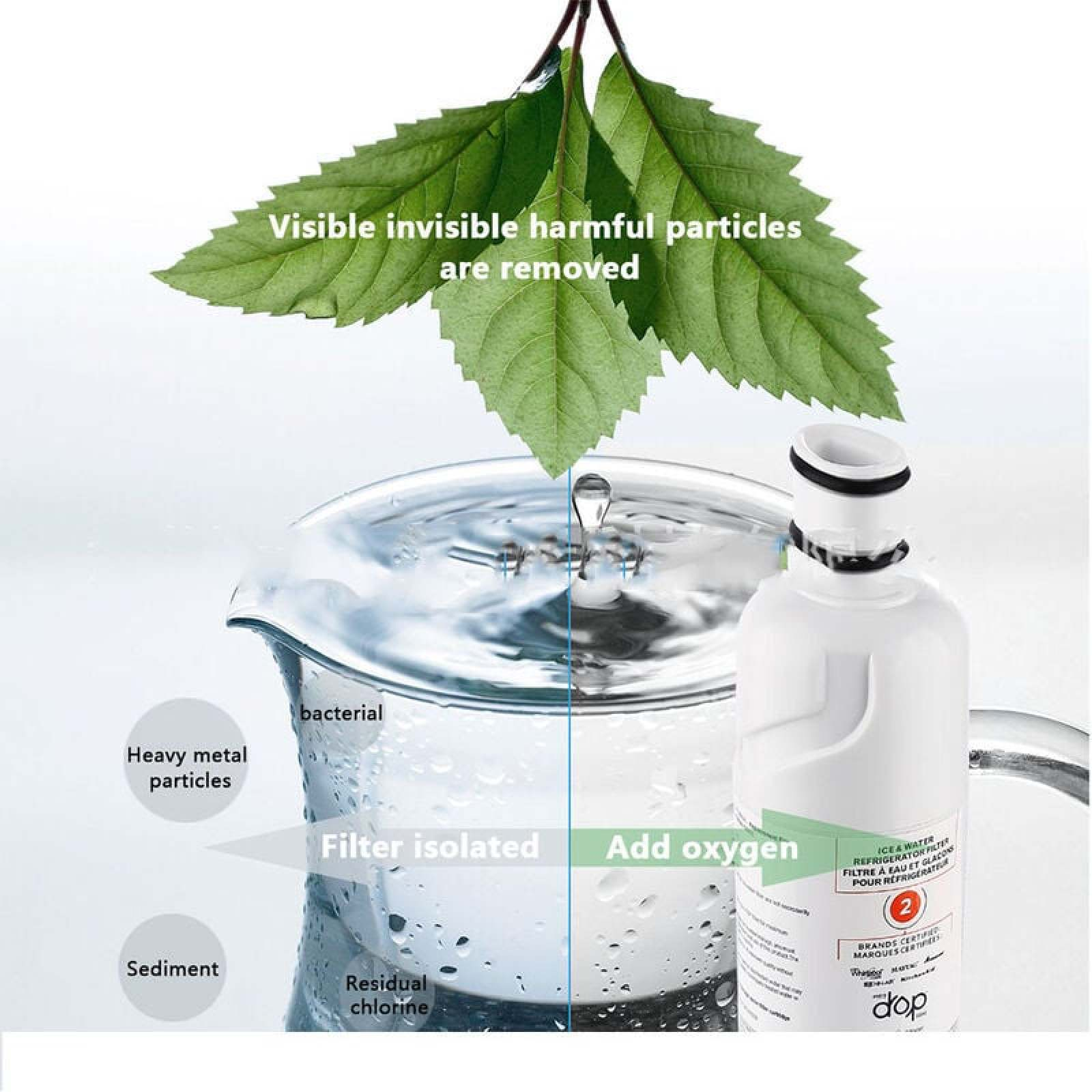 Ein Wasserfilter entfernt schädliche Partikel und fügt Sauerstoff hinzu.