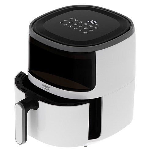 Weier Heissluftfritteuse mit schwarzem Touchscreen-Display und Schublade.